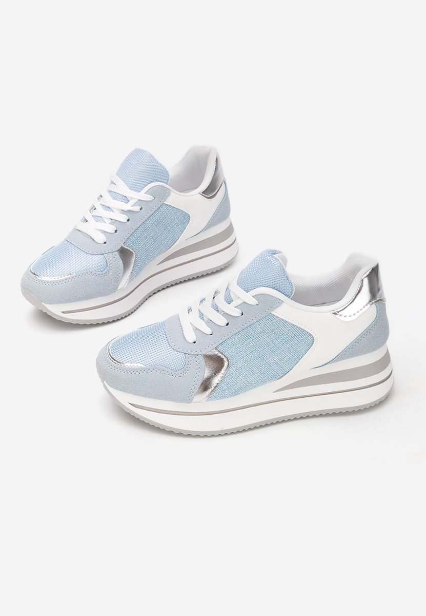 Sidnei kék telitalpú platform sneaker