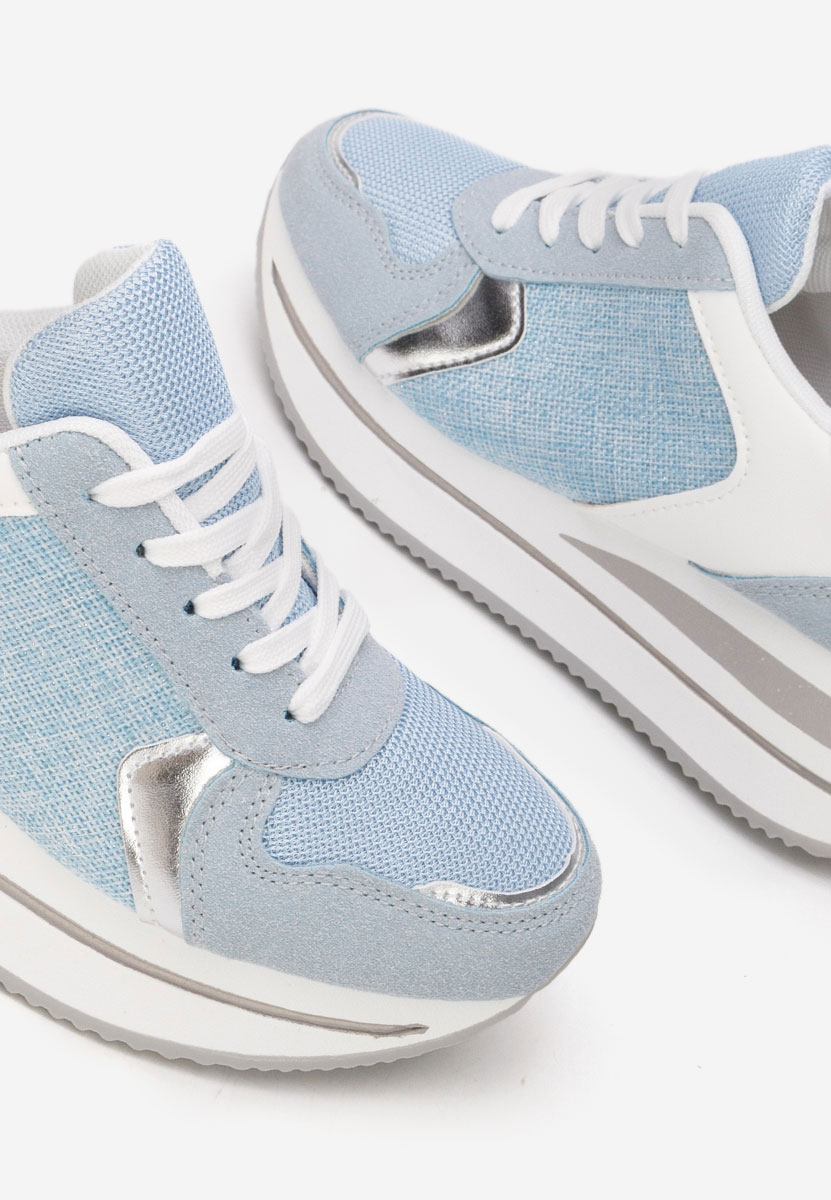 Sidnei kék telitalpú platform sneaker