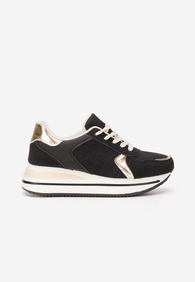 Sidnei fekete telitalpú platform sneaker