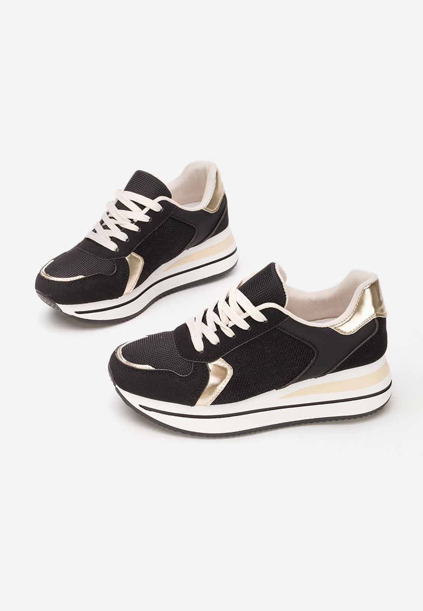 Sidnei fekete telitalpú platform sneaker