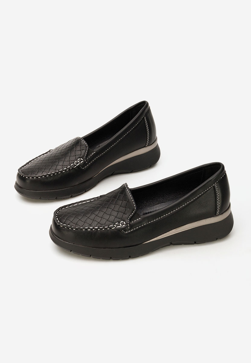 Seona fekete női mokaszin