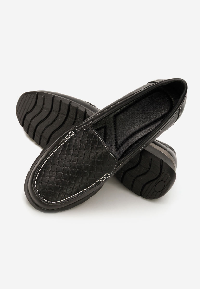 Seona fekete női mokaszin