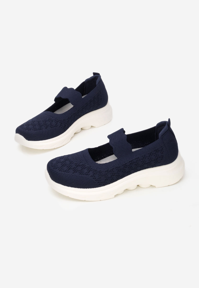 Luisania tengerészkék pántos balerina cipő