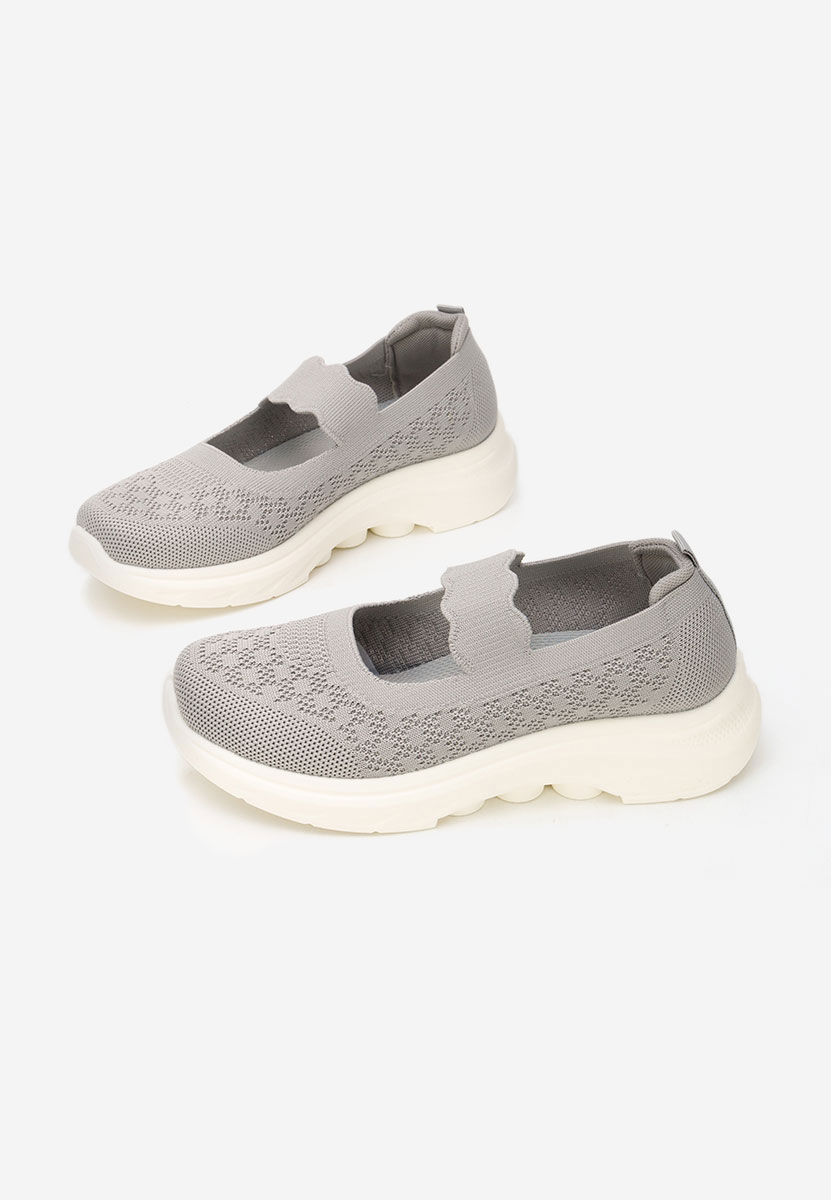 Luisania szürke pántos balerina cipő