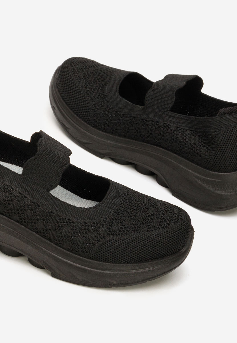 Luisania fekete pántos balerina cipő