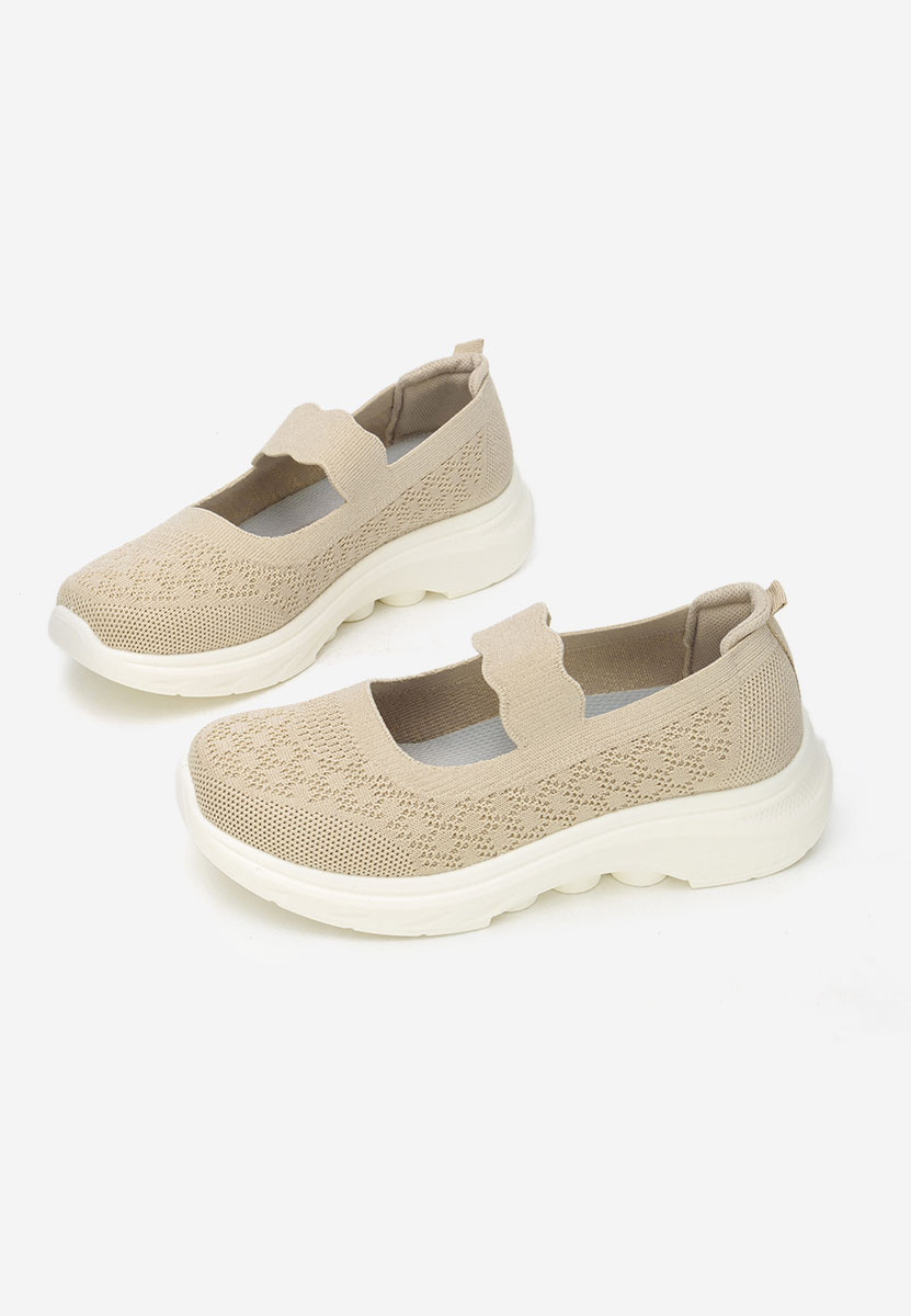 Luisania bézs pántos balerina cipő