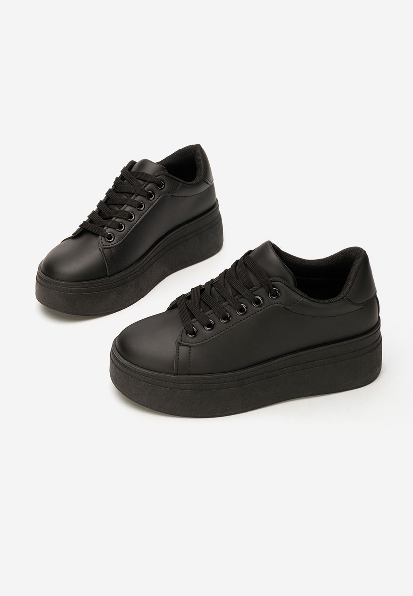 Albea fekete telitalpú platform sneaker