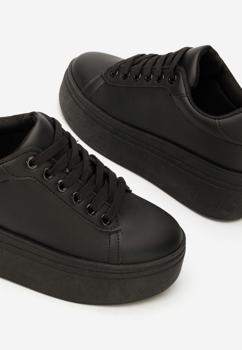 Albea fekete telitalpú platform sneaker