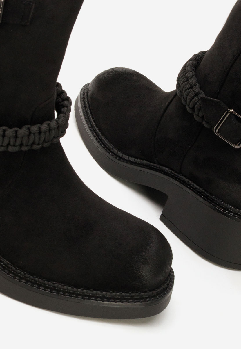 Sikada fekete női bokacsizma