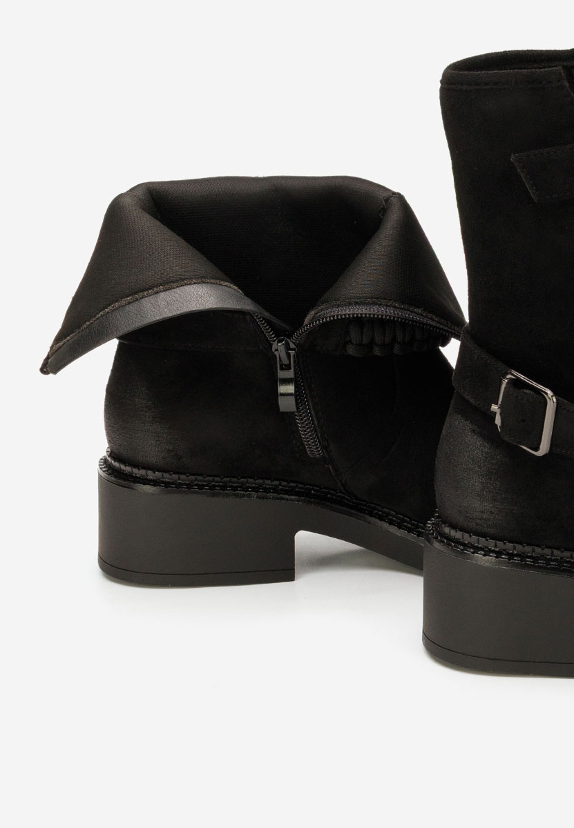 Sikada fekete női bokacsizma