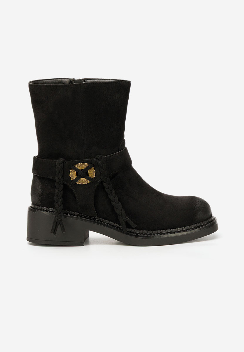 Alasika fekete női bokacsizma