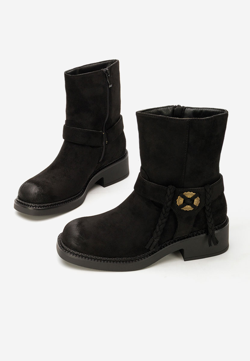 Alasika fekete női bokacsizma