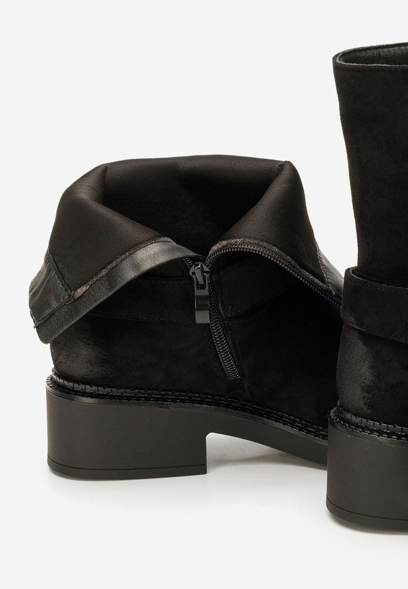 Alasika fekete női bokacsizma