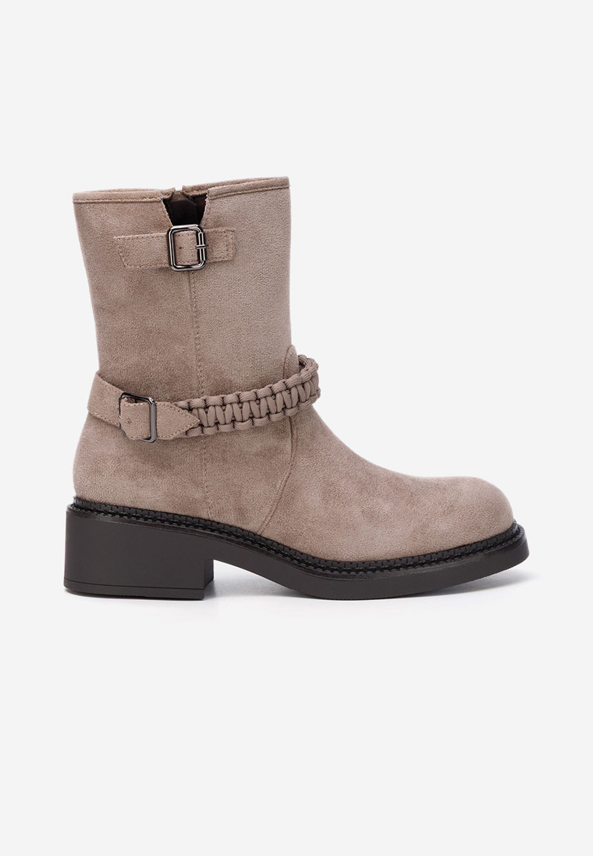 Sikada szürke női bokacsizma