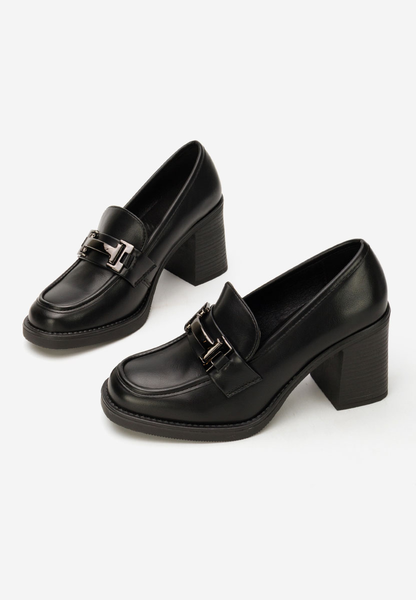 Sonarida fekete női loafer cipő