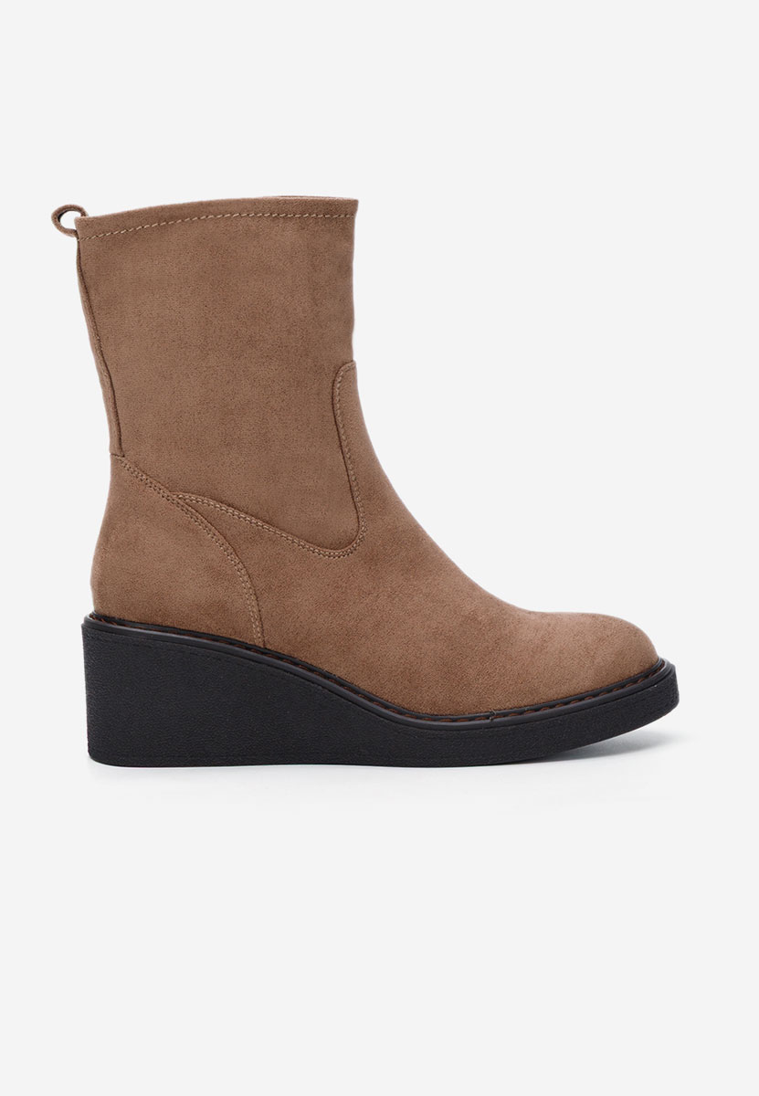 Lysara barna női platform bokacipő