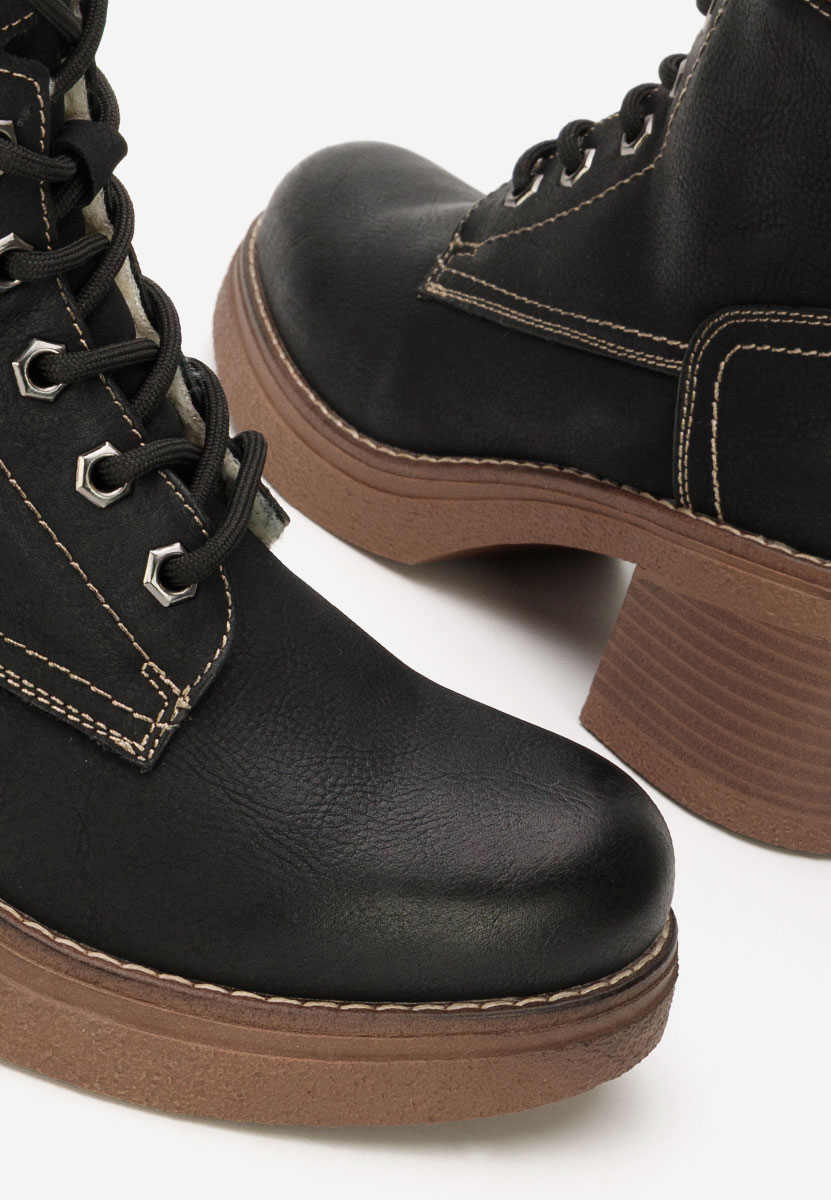 Celoria fekete női bokacsizma