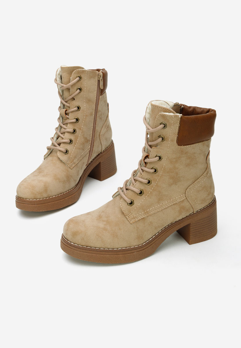 Celoria khaki női bokacsizma