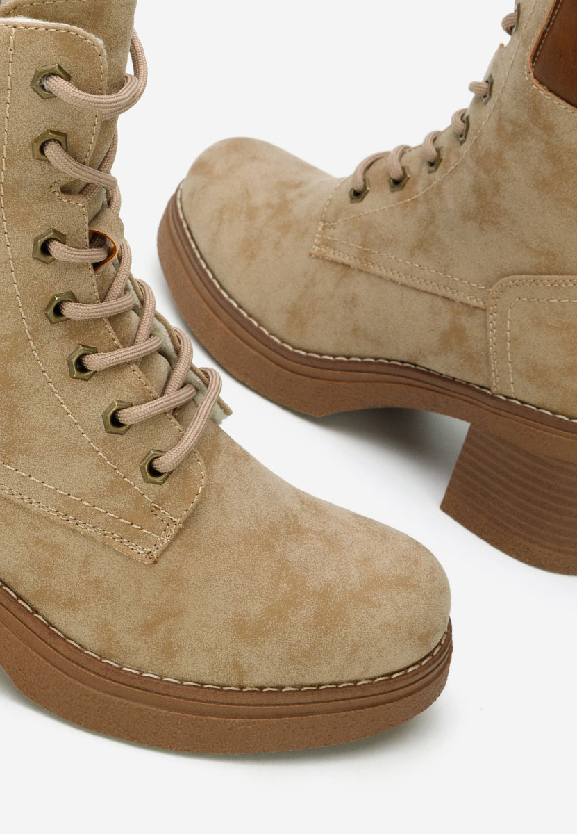 Celoria khaki női bokacsizma