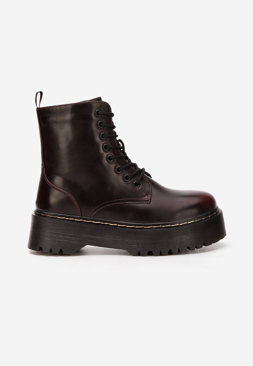 Martensa borvörös női bakancs