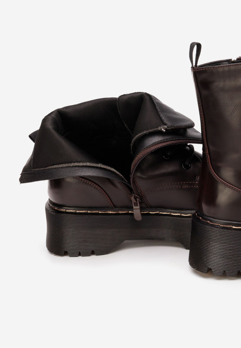 Martensa borvörös női bakancs