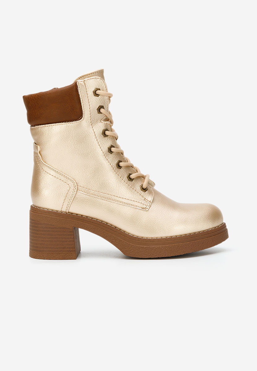 Celoria aranyszínü női bokacsizma