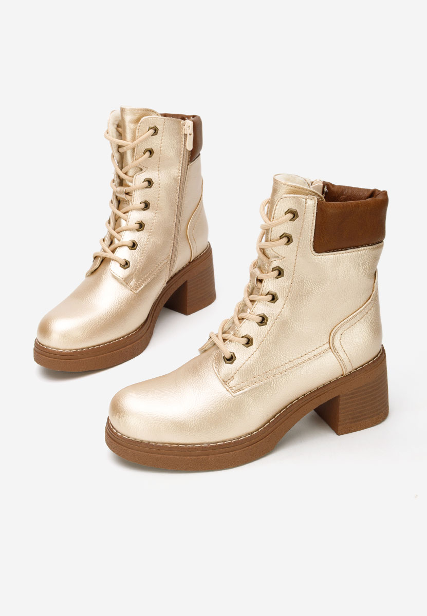 Celoria aranyszínü női bokacsizma