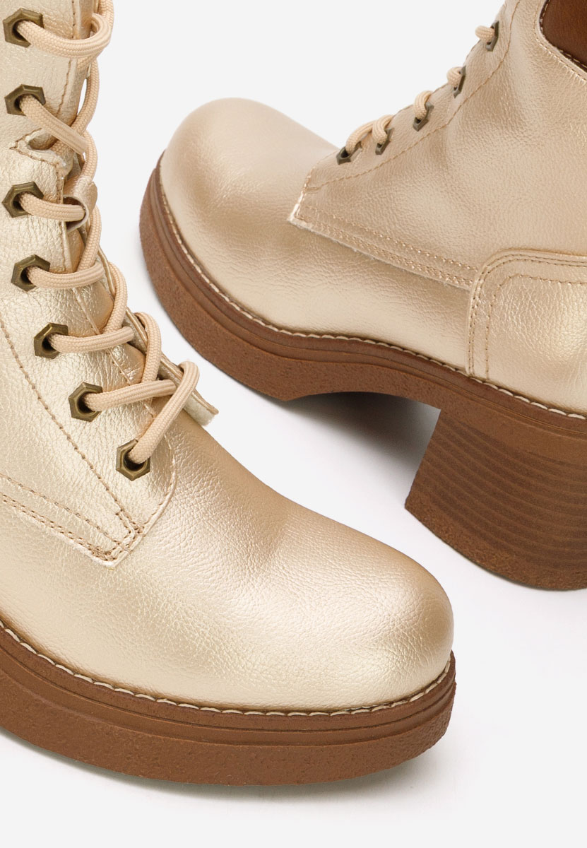 Celoria aranyszínü női bokacsizma