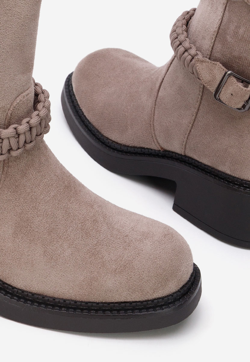 Sikada szürke női bokacsizma