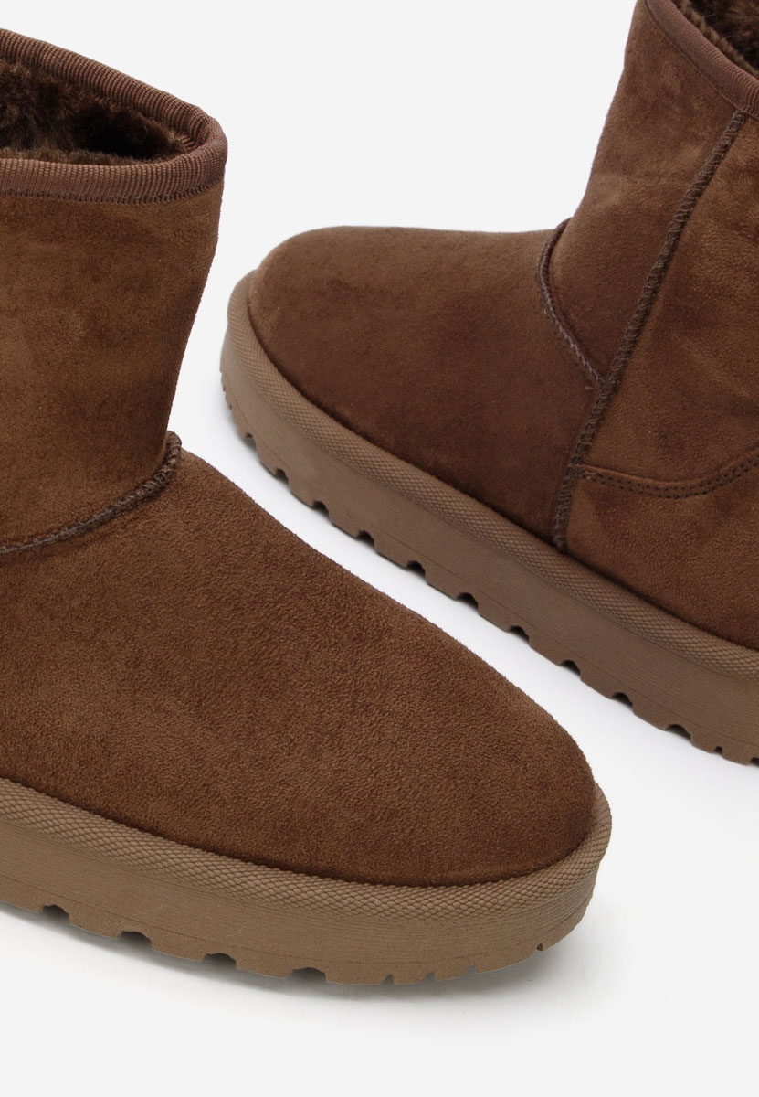 Patty barna női téli bokacsizma