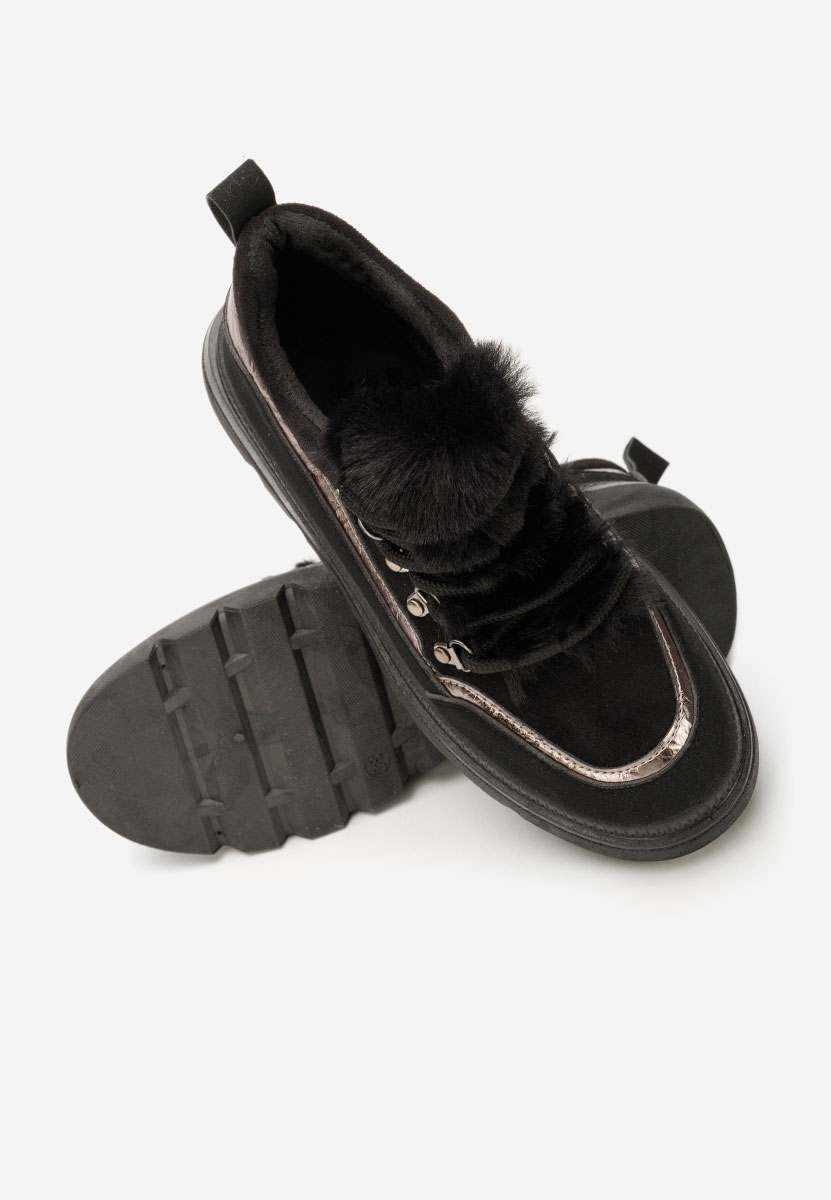 Clavira fekete női téli tornacipők