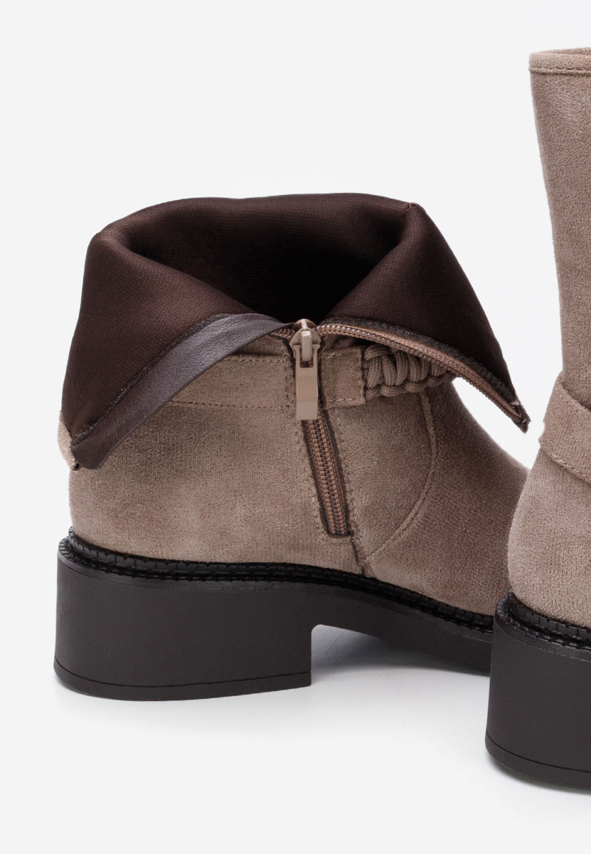 Sikada szürke női bokacsizma