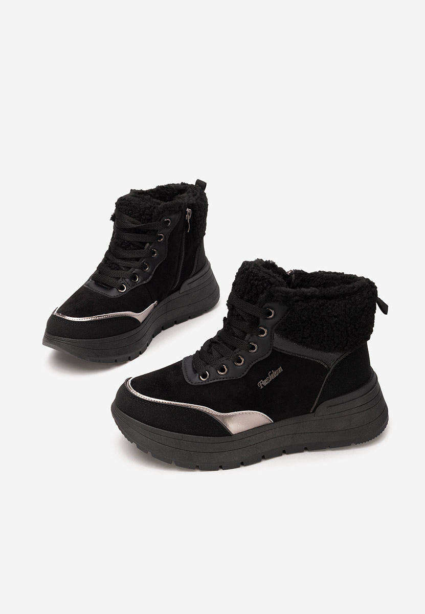 Lisaia fekete női téli tornacipők