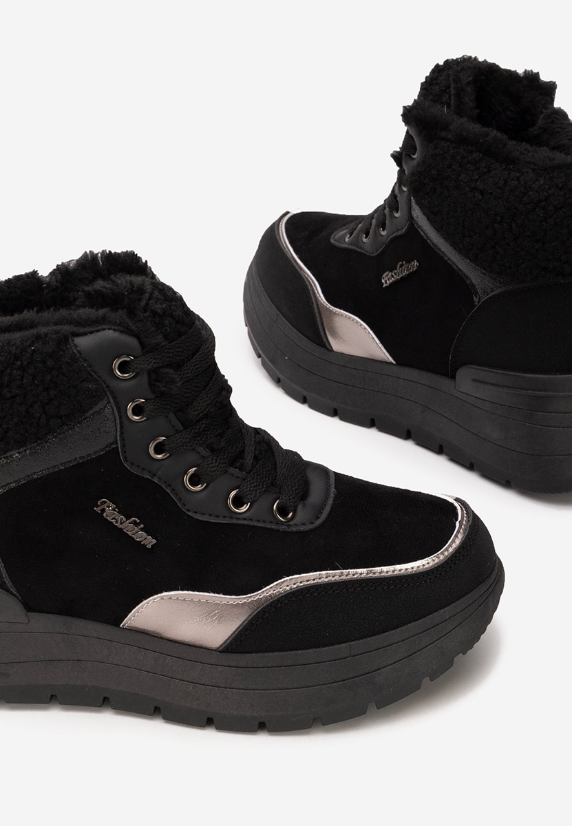 Lisaia fekete női téli tornacipők