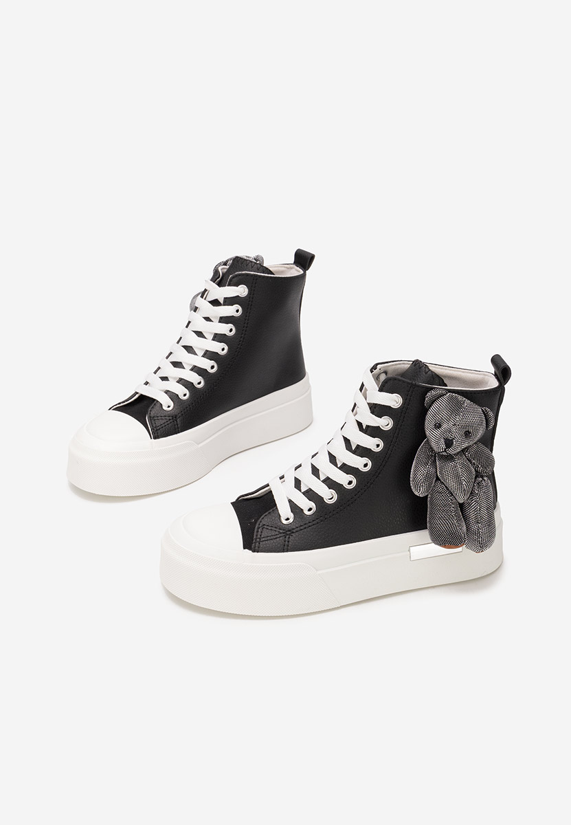 Alisea fekete magasszárú teniszcipő