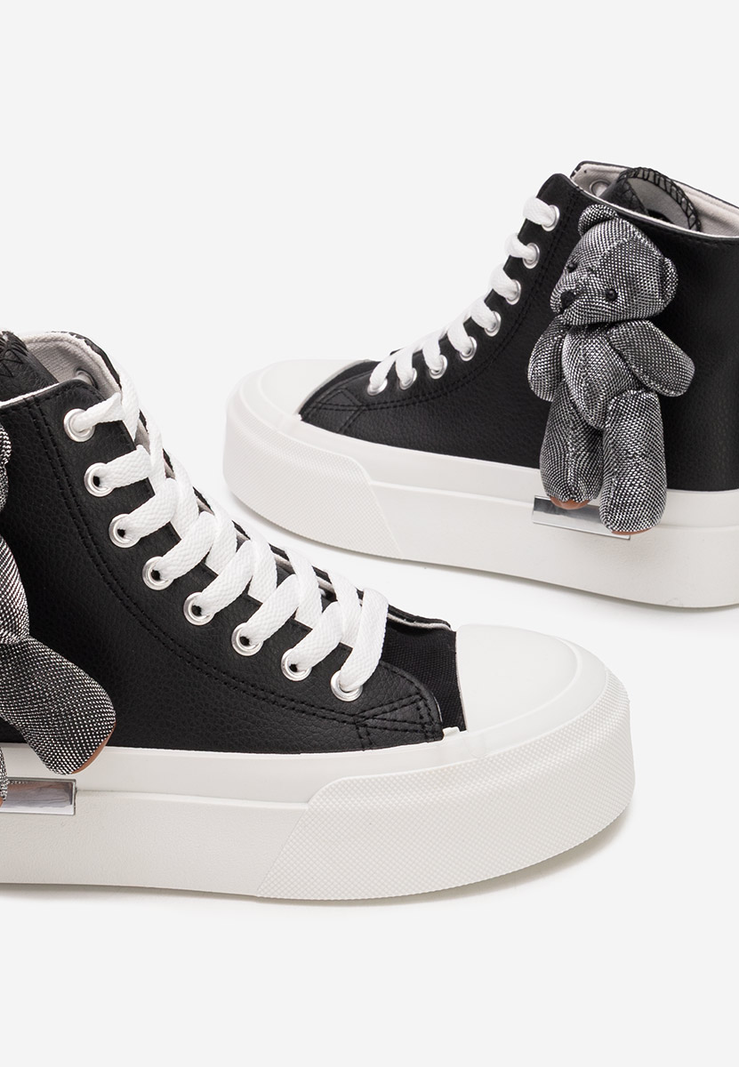 Alisea fekete magasszárú teniszcipő