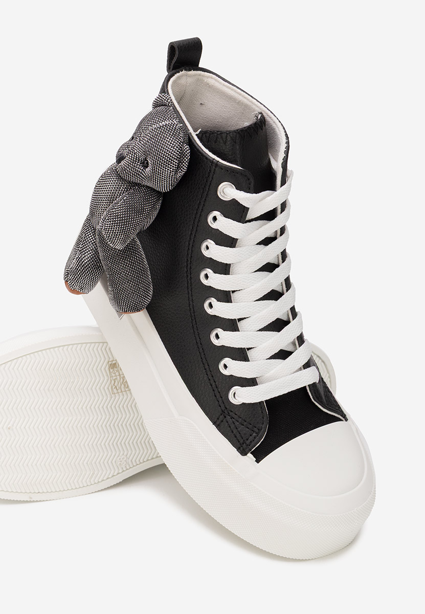 Alisea fekete magasszárú teniszcipő