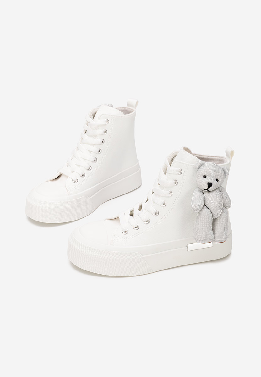 Alisea fehér magasszárú teniszcipő