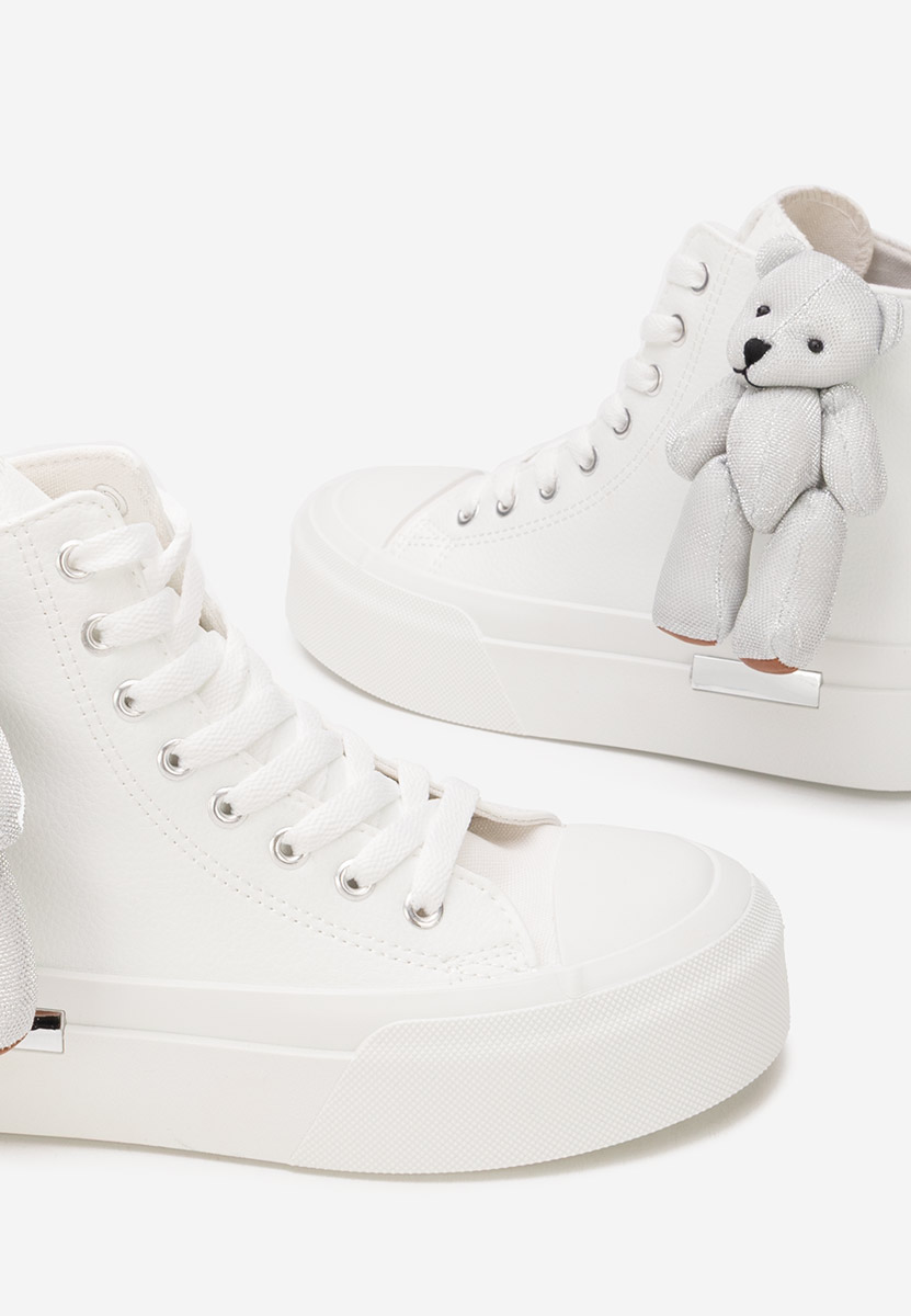 Alisea fehér magasszárú teniszcipő