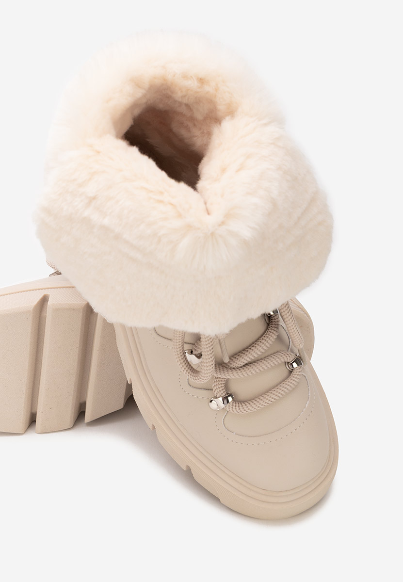 Celima bézs női téli bokacsizma