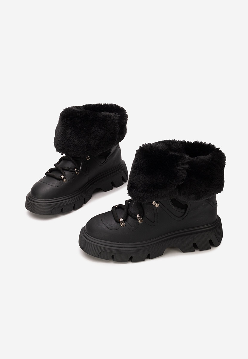 Celima fekete női téli bokacsizma