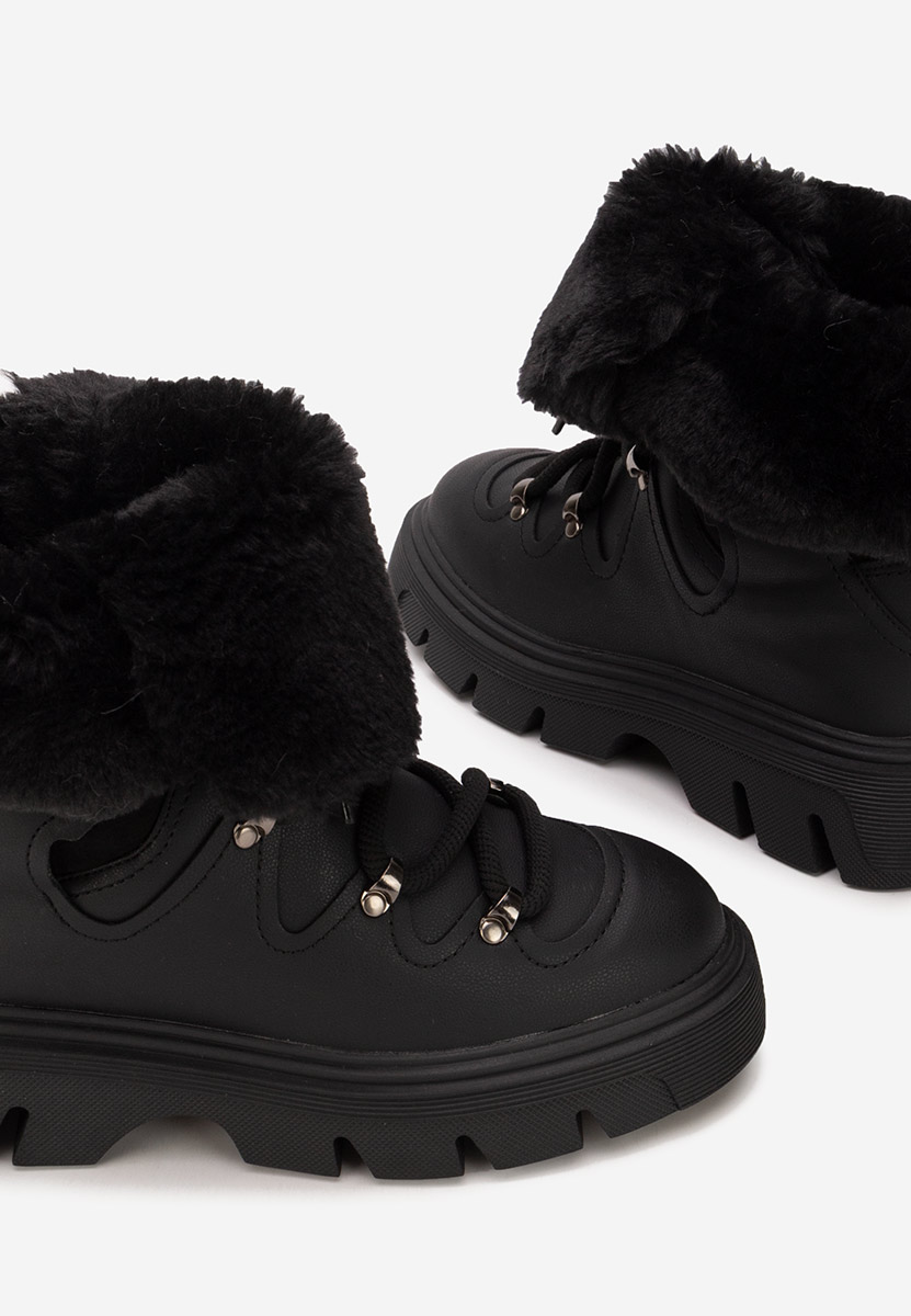 Celima fekete női téli bokacsizma