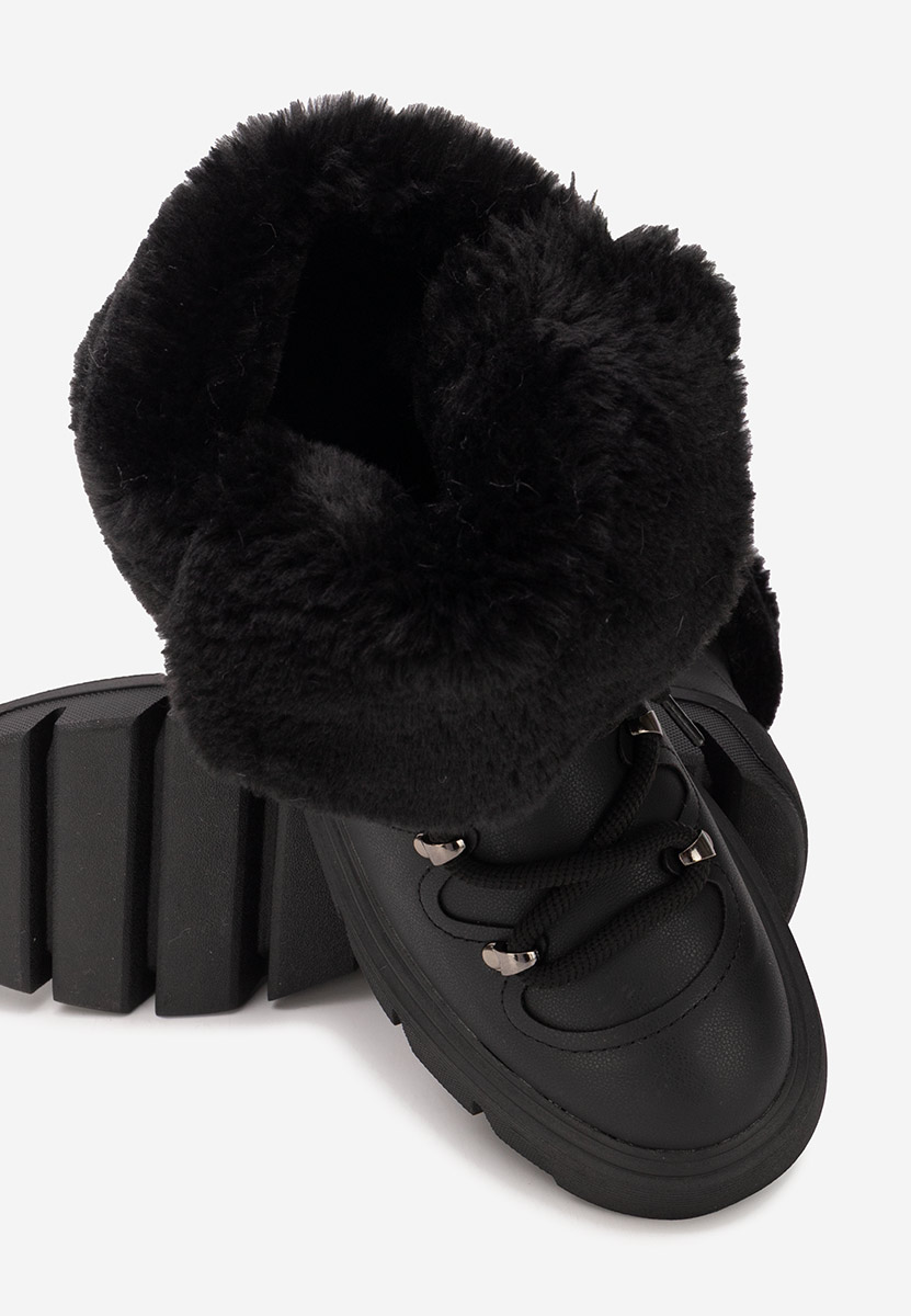 Celima fekete női téli bokacsizma