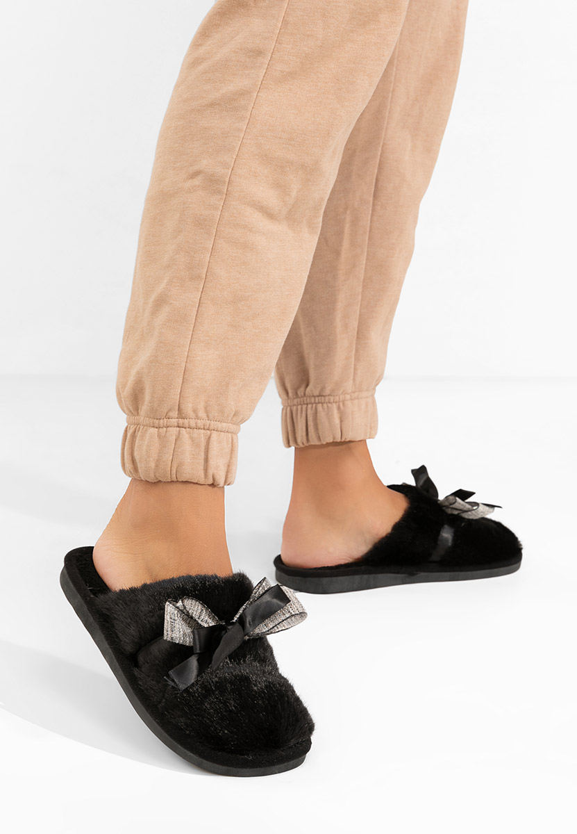 Aviresa fekete női otthoni papucs