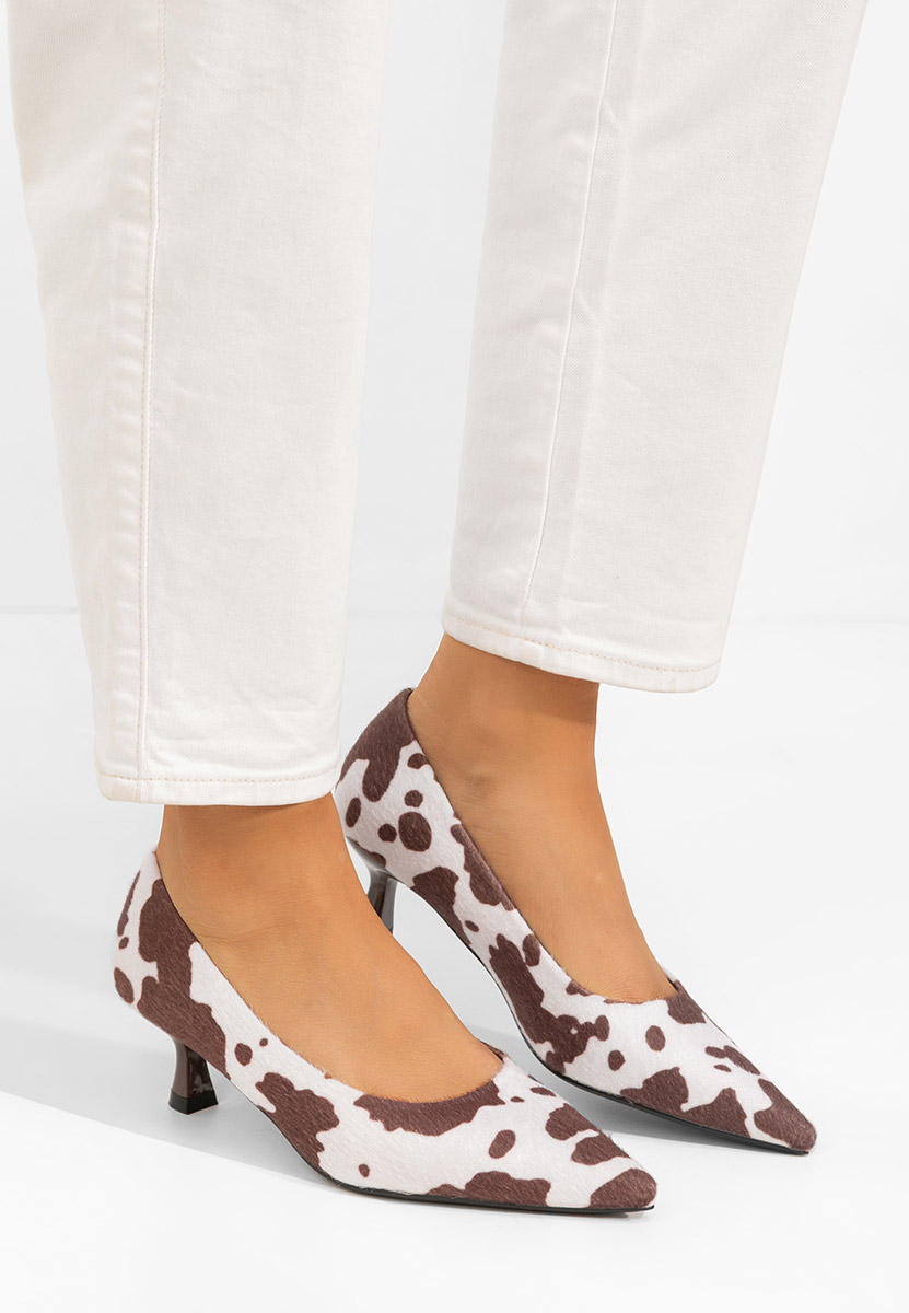 Glimera állatlenyomat alacsony sarkú körömcipő