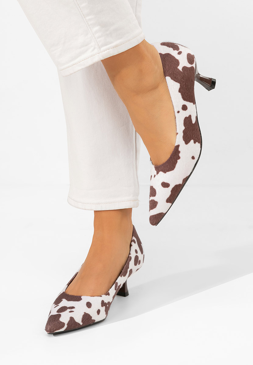 Glimera állatlenyomat alacsony sarkú körömcipő