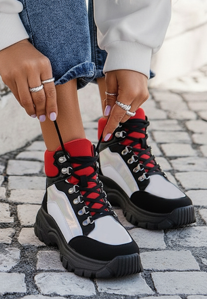 Livy sokszínü magasszárú tornacipő