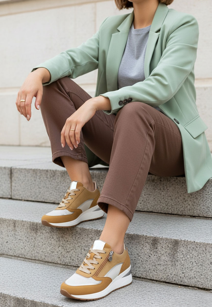 Corey camel platform sneaker cipő 