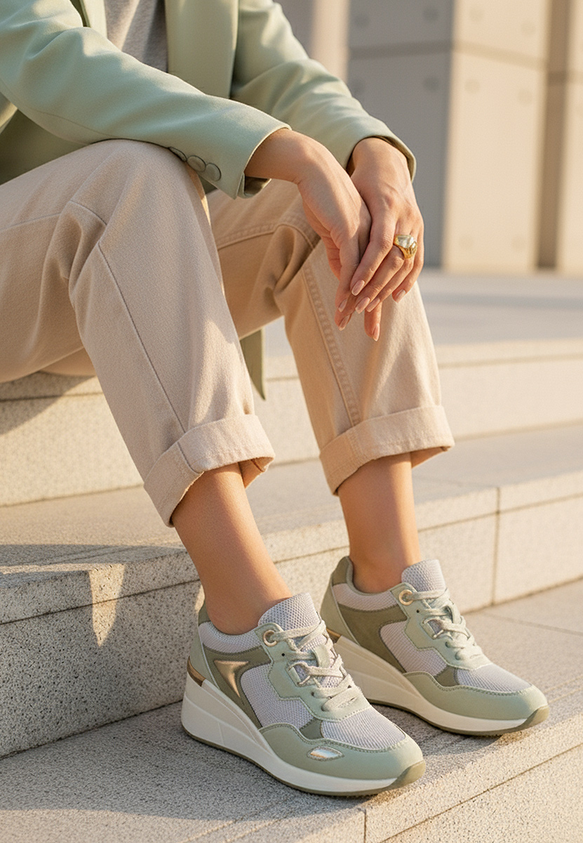 Karlie zöld női tornacipő