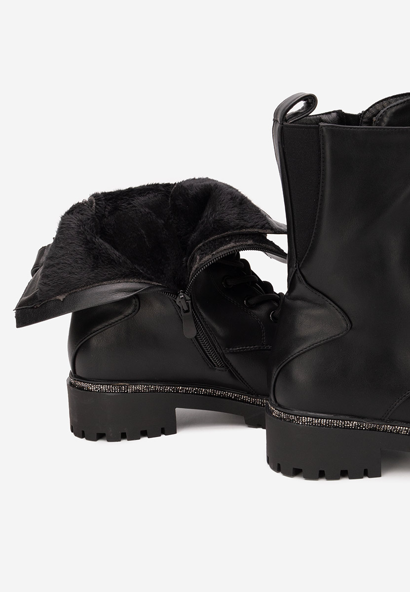 Savencia fekete női bakancs